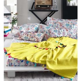 İyi Geceler İstanbul Up Style Sarı Tek Kişilik Pike Takımı