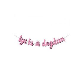 İyi ki Doğdun Pembe Kaligrafi Banner