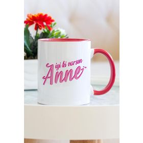 İyi Ki Varsın Anne Kırmızı Kupa Bardak