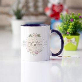 İyi Ki Varsın Anne Lacivert Kupa Bardak