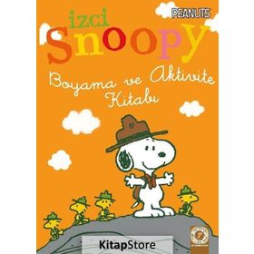 İzci Snoopy Boyama ve Aktivite Kitabı Turuncu Kapak - Charles M. Schulz