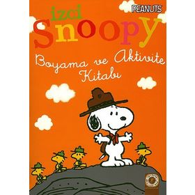 İzci Snoopy Boyama ve Aktivite Kitabı Turuncu Kapak - Charles M. Schulz