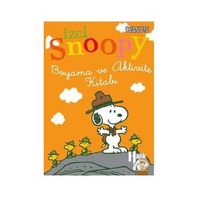 İzci Snoopy Boyama ve Aktivite Kitabı Turuncu Kapak - Charles M. Schulz