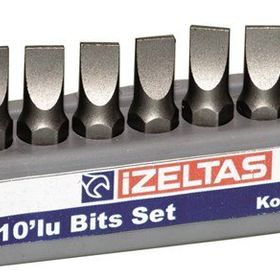 İzeltaş 0.6x4.5 25 mm Düz Bits Set