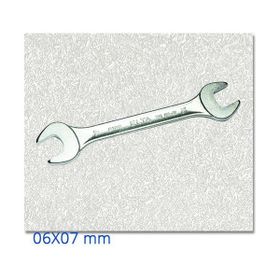 İzeltaş 0100010607 06x07 mm Kısa Boy Çatal İki Ağız Anahtar