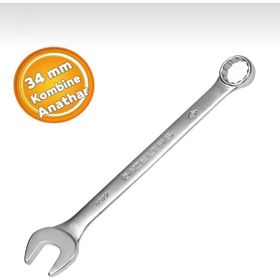 İzeltaş 0320 34 mm Kısa Boy Kombine Anahtar