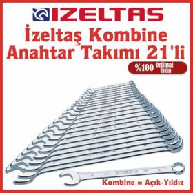 İzeltaş 0330 00 2121 Kombine Anahtar Takımı