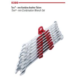 İzeltaş 0380002108 8'Li Torx Kombine Anahtar Takımı