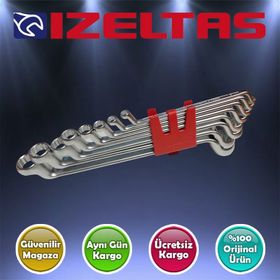 İzeltaş 0430 Yıldız İki Ağız 8'li Anahtar Takımı
