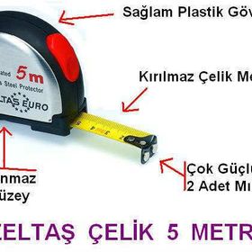 İzeltaş 05881 Krom Şerit Metre