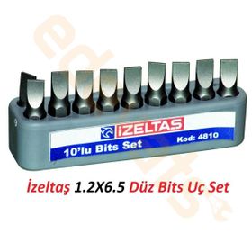 İzeltaş 1.2x6.5 Düz Bits Uç Set
