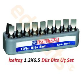 İzeltaş 1.2x6.5 Düz Bits Uç Set