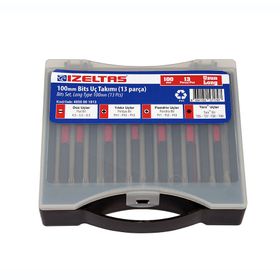 İzeltaş 100 mm 13'lü Uzun Bits Takım
