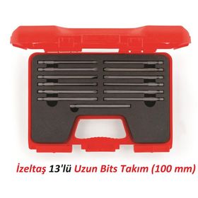 İzeltaş 100 mm 13'lü Uzun Bits Takım