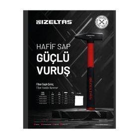 İzeltaş 1000 gr Fiber Saplı Çekiç