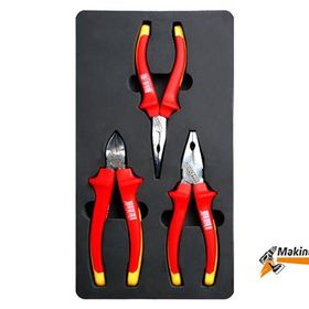 İzeltaş 1000V 3 Parça İzoleli Elektrikçi Pense Seti