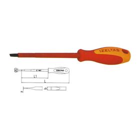 İzeltaş 1000V İzoleli Elektrikçi Düz Uçlu Tornavida 65x150 MM Vd Tornavida
