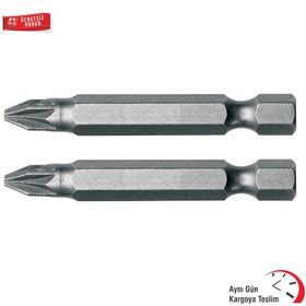 İzeltaş 10'lu Paket Ph2 x 50 mm Bits Uç Yıldız Matkap Ucu Vidalama Uç