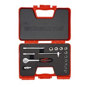 İzeltaş 1107006015 1/4'' 15 Parça Altı Köşe Karbüratör Lokma Anahtar Takımı