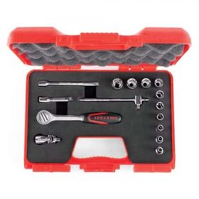 İzeltaş 1107006015 1/4'' 15 Parça Altı Köşe Karbüratör Lokma Anahtar Takımı