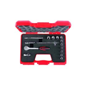 İzeltaş 1107006015 1/4'' 15 Parça Altı Köşe Karbüratör Lokma Anahtar Takımı