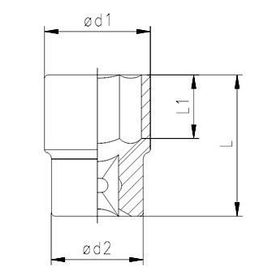 İzeltaş 1107064007 7 mm 1/4 inç Altı Köşe Derin Lokma Anahtar
