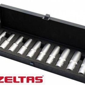 İzeltaş 1108006010 1/2 inç Altı Köşe 10 Parça Derin Lokma Takımı