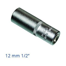 İzeltaş 1108067012 1-2" 12 mm Altı Köşe Derin Lokma Krom Anahtar