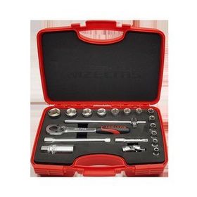 İzeltaş 1110 00 6019 3/8'' 19 Parça Altı Köşe Lokma Anahtar Takımı