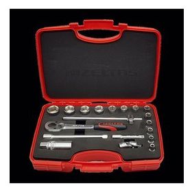 İzeltaş 1110 00 6019 3/8'' 19 Parça Altı Köşe Lokma Anahtar Takımı