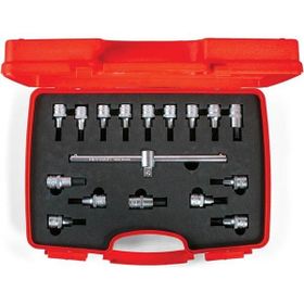 İzeltaş 1113 00 6017 1/2 inç 17 Parça Lokmalı Allen Uç ve Star Torx Uç Takımı