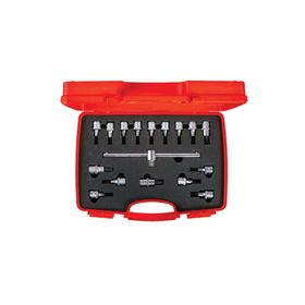 İzeltaş 1113 00 6017 1/2 inç 17 Parça Lokmalı Allen Uç ve Star Torx Uç Takımı
