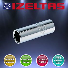 İzeltaş 1113 1/2'' 21 mm Lastikli Buji Lokma Anahtar