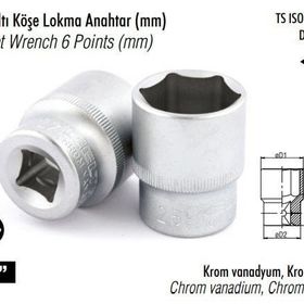 İzeltaş 1113 1/2'' 6 Köşe 14 mm Lokma Anahtar