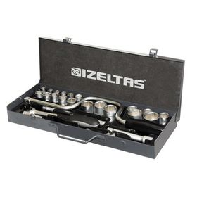 İzeltaş 1113 1/2'' 6 Köşe 17 Parça Lokma Anahtar Takımı