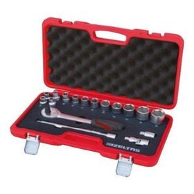 İzeltaş 1113 1/2'' 6 Köşe 17 Parça Lokma Anahtar Takımı