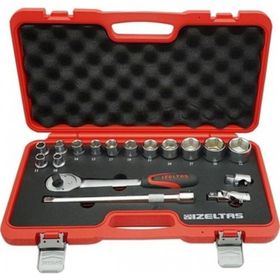 İzeltaş 1113 1/2'' 6 Köşe 17 Parça Lokma Anahtar Takımı