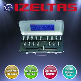 İzeltaş 1113001107 1/2 inç 7 Parça Alyan Uçlu 60 mm Lokma Takımı