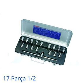 İzeltaş 1113001107 1/2 inç 7 Parça Alyan Uçlu 60 mm Lokma Takımı