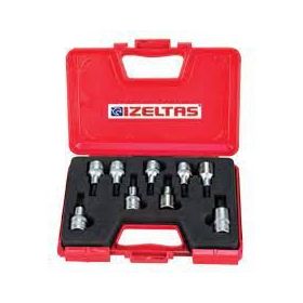 İzeltaş 1113006009 1/2 inç 60 mm 9 Parça Torx Lokma Takımı