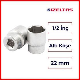 İzeltaş 1113061022 Lokma Anahtar Altı Köşe 22 mm Lokma