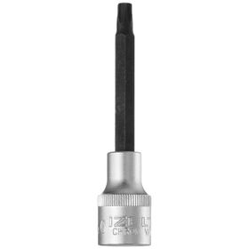 İzeltaş 1113064240 T 40 1/2" Uzun Star (tor X) Uçlu Lokma Anahtar (100 Mm), Krom, T40 Lokma