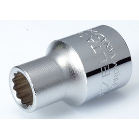 İzeltaş 1114061018 1-2" 18 mm On İki Köşe Lokma Krom Anahtar