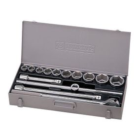 İzeltaş 1119 3/4” Altı Köşe Lokma Anahtar Takımı (14 parça, mm) Lokma