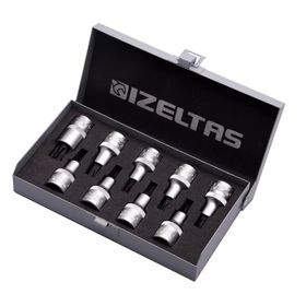 İzeltaş 1/2'' 9 Parça 60 mm Lokmalı Tork Uç Takımı