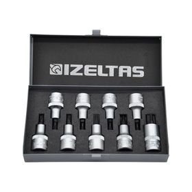 İzeltaş 1/2" 9'lu Lokmalı Torx Uç Takımı