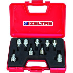 İzeltaş 1/2" 9'lu Lokmalı Torx Uç Takımı