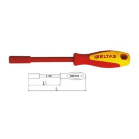 İzeltaş 12 mm 1000V İzoleli Lokma Uçlu Tornavida