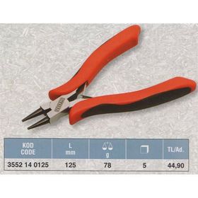 İzeltaş 125 mm Elektronikçi Yuvarlak Uçlu Kargaburun