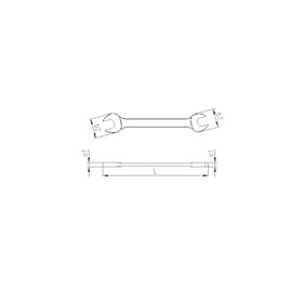 İzeltaş 12X13 mm İki Ağız Uzun Boy Anahtar